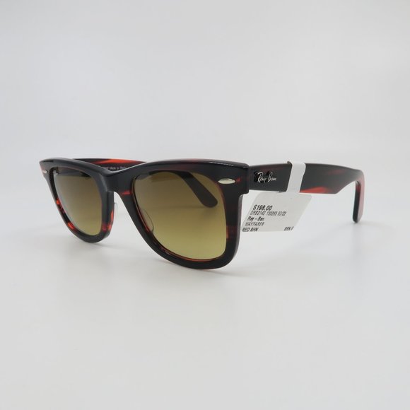 Ray-Ban RB 2140 1362/85 50mm WAYFARER Red/Brown Gradient New Unisex Sunglasses. - Picture 4 of 8